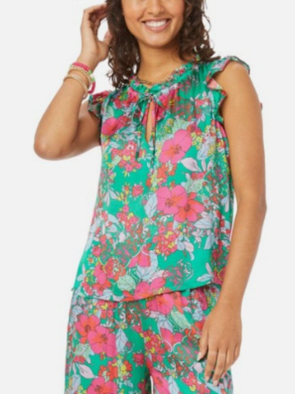 Roller Rabbit Ashbury Floral Steffie Top